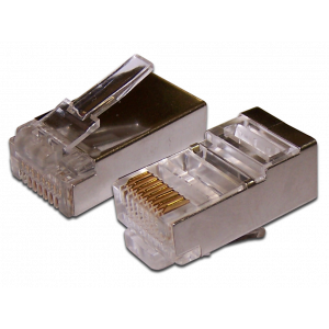 Коннектор RJ45 STP 8P8C, универсальный, cat.5e, 100 шт.